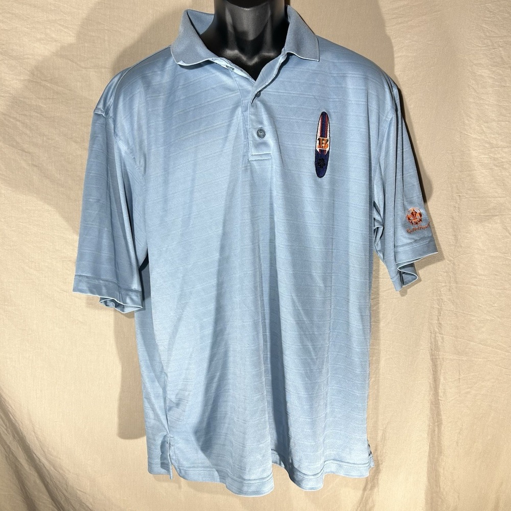 Monterey Club Cincinnati Bengals Polo Shirt Mens XL Blue Golf NFL Embroidered